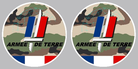 2 x ARMEE DE TERRE Pare-brise AZ023
