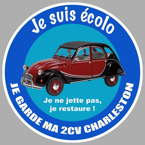 JE SUIS ECOLO 2CV EZ055