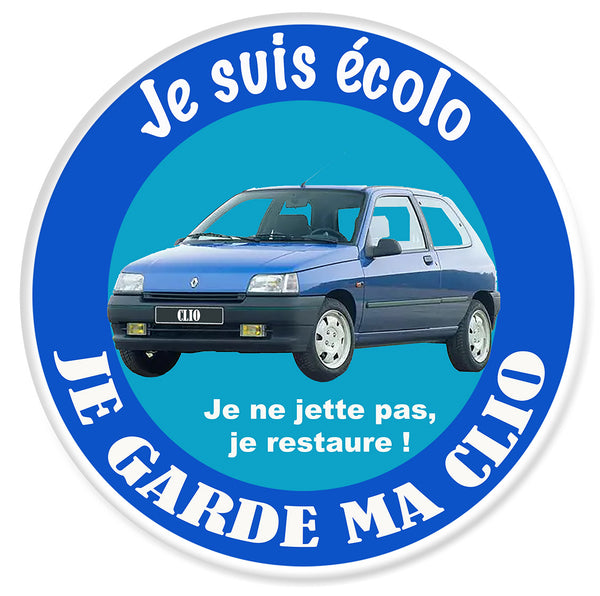 STICKER JE SUIS ECOLO C15 CITROEN POUR PARE-BRISE VIGNETTE CRIT AIR 7cm