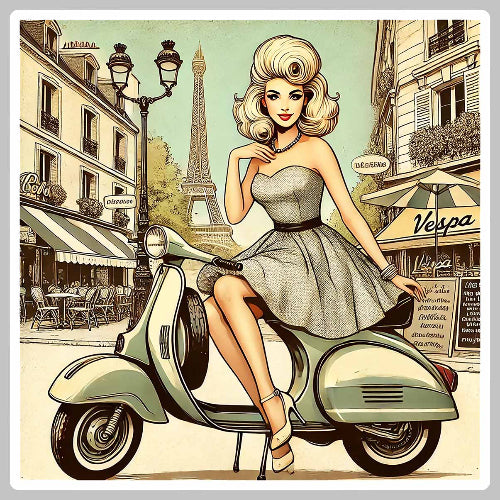 Plaque métal émaillée VESPA_Europe 🇪🇺 - Collection Plaque métal émaillée VESPA_Europe 🇪🇺 - Collection