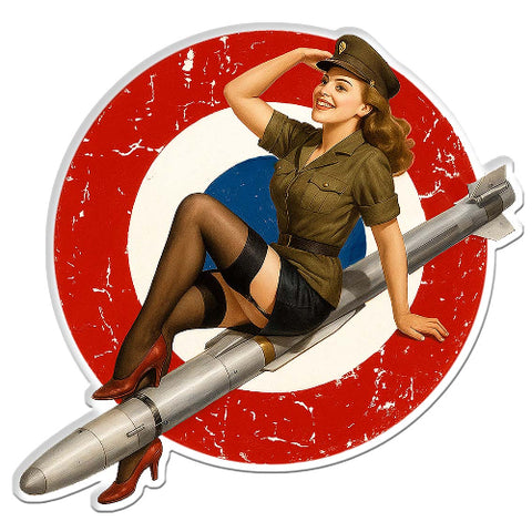 PINUP BOMBE MISSILE PZ096