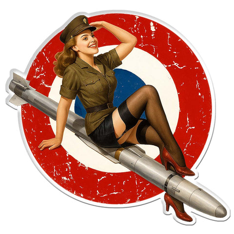 PINUP BOMBE MISSILE PZ097