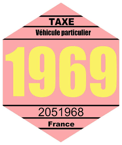 VIGNETTE FISCALE 1969 VZ069