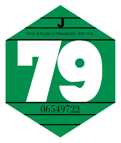 VIGNETTE 1979 pare-brise VZ074