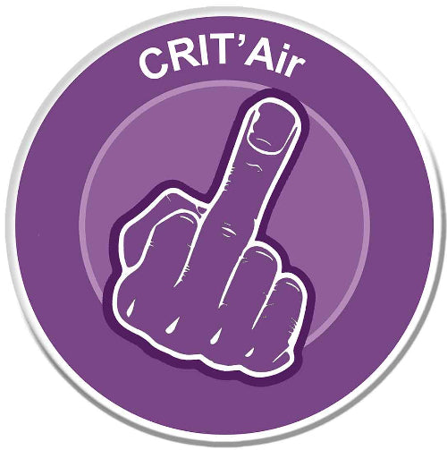 STICKER JE SUIS ECOLO C15 CITROEN POUR PARE-BRISE VIGNETTE CRIT AIR 7cm EZ051 EUR 5,50 - FR
