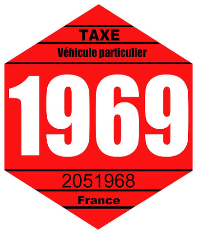 VIGNETTE FISCALE 1969 VZ088