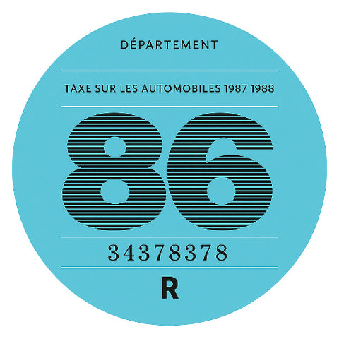 VIGNETTE FISCALE 1986 VZ092