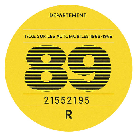 VIGNETTE FISCALE 1989 VZ094