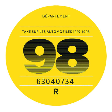 VIGNETTE FISCALE 1998 VZ102