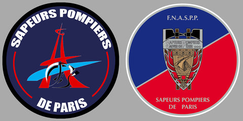 2 X POMPIERS PARIS pare-brise