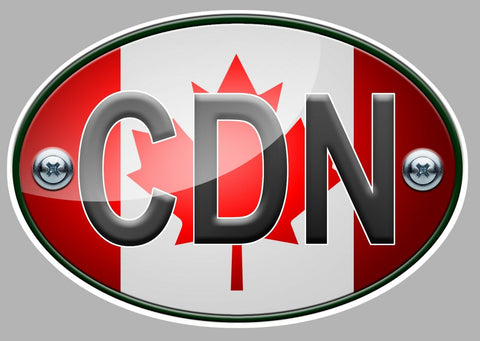 OVALE CANADA DRAPEAU OA023