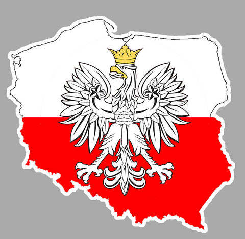 CARTE DRAPEAU POLOGNE PC030