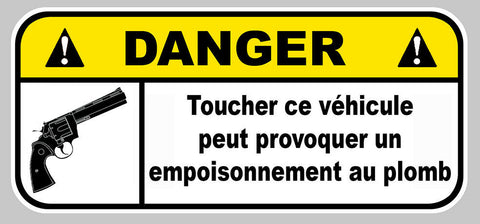 DANGER NE PAS TOUCHER VOITURE DA197