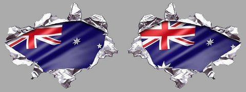 2 X DRAPEAU  AUSTRALIE MB011
