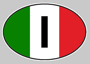 ITALIE VERT BLANC ROUGE OVALE OA006