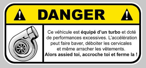 DANGER VITESSE TURBO DA121