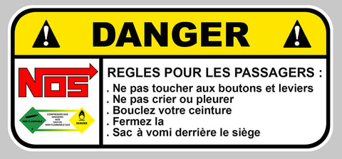 DANGER VDM REGLES AUTO DA145