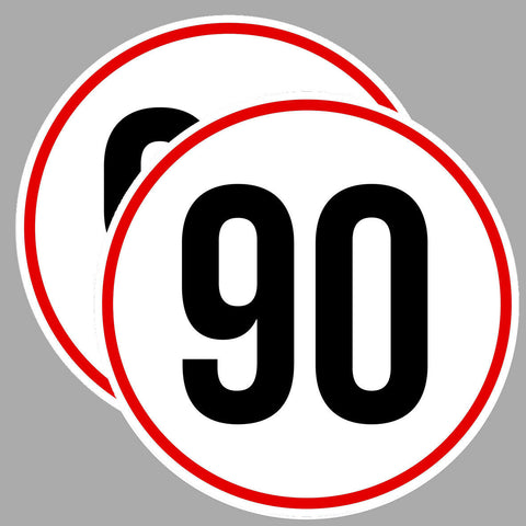 2 X VITESSE LIMITE 90KM/H VA103