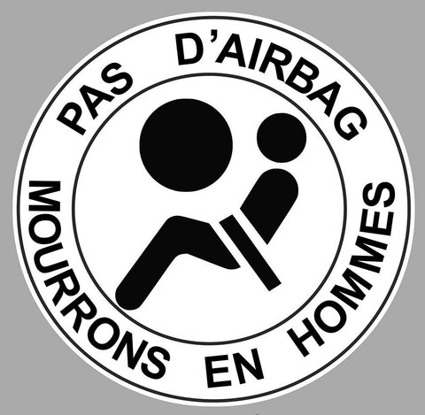 DANGER PAS D'AIRBAG AA223