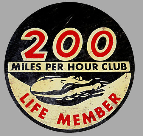 200 MPH CLUB VITESSE SPEED RDA205