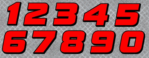 NUMERO COURSE ROUGE NU002RN