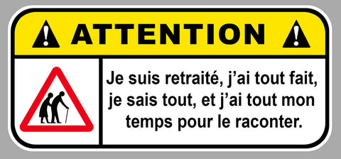 DANGER RETRAITE AU VOLANT DA199