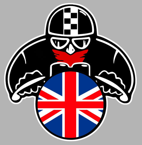 MOTARD DRAPEAU ANGLAIS MA185