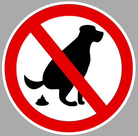 CHIENS INTERDITS DEFEQUER CAM255