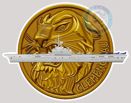 Insigne Marine Française - Porte-avions Clemenceau - AB Paris - Occasion