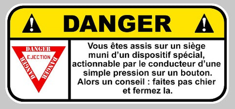 SIEGE EJECTABLE DA157