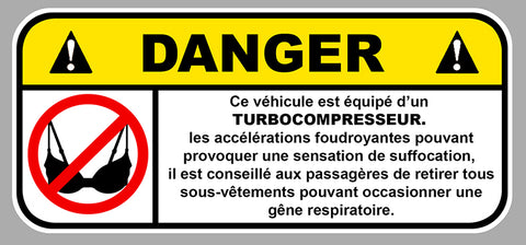 DANGER TURBOCOMPRESSEUR DA167