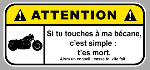 MOTO NE PAS TOUCHER DA192