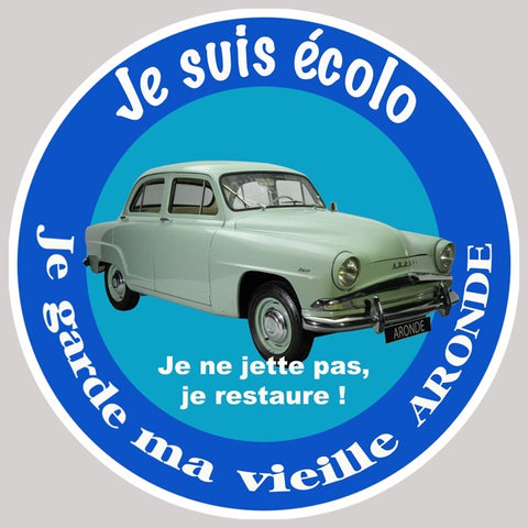 JE SUIS ECOLO ARONDE EZ041