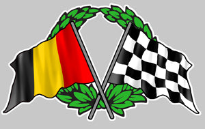 DRAPEAU DAMIERS BELGIQUE F1 FA0641