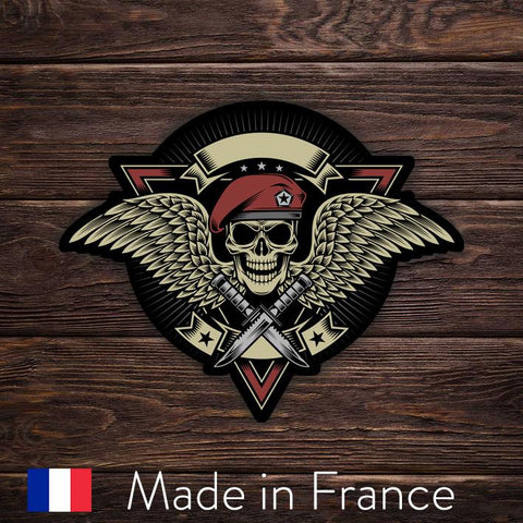 BERET ROUGE SKULL FPA111
