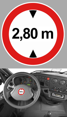 HAUTEUR LIMITE 2,80 m CAMION HB090