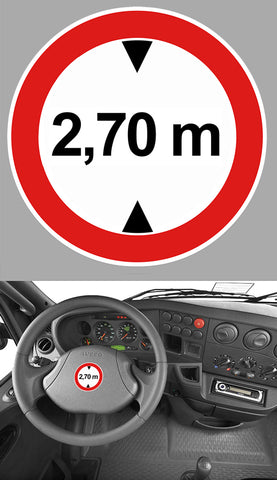HAUTEUR LIMITE 2,70 m CAMION 5cm HB096