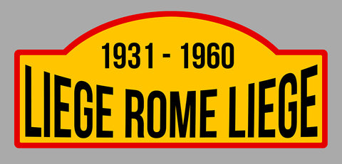 STICKER PLAQUE RALLYE LIEGE LA089