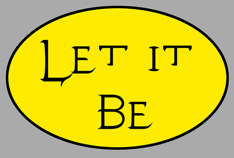 LET IT BE OVALE 10x6,5cm LB015