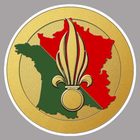 Autocollant sticker Légion étrangère parachutiste France France 5x7c Autocollant sticker Légion étrangère parachutiste France France 5x7c
