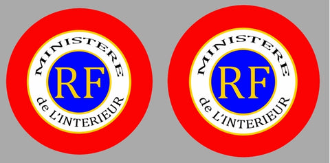 2 COCARDES RF MINISTERE MC178