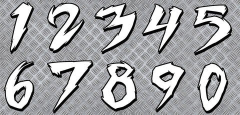 NUMERO MOTO CROSS NU005bn