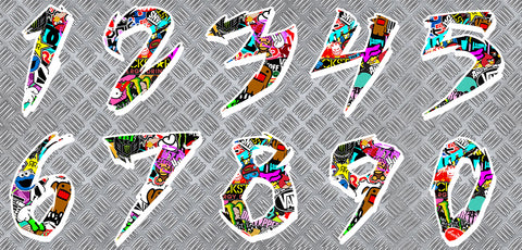 NUMERO MOTO CROSS NU005BoB