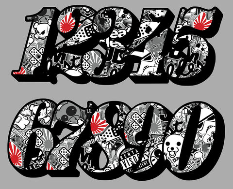 NUMERO BOMB MOTO NU017Bo2