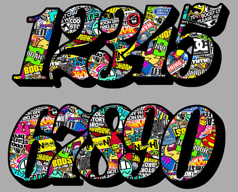 NUMERO BOMB MOTO NU017Bo