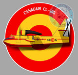 LOT 15 STICKERS 9cm DE CANADAIR MONDIALS