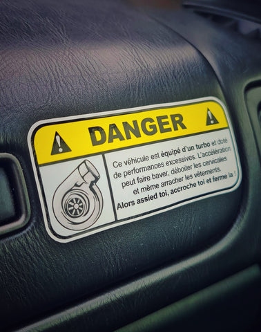 ATTENTION TURBO DANGER VITESSE DA121