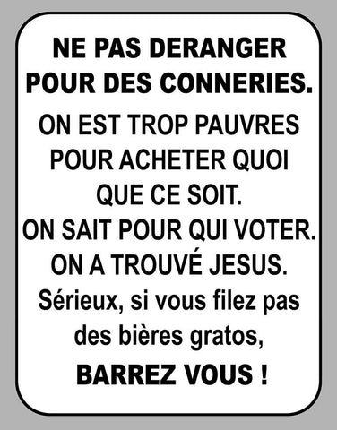 NE PAS DERANGER NA046-3